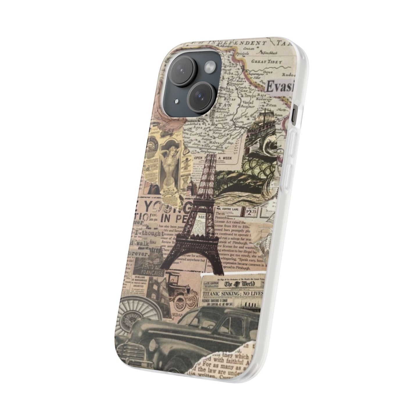 Newspaper Paris Mobile Case