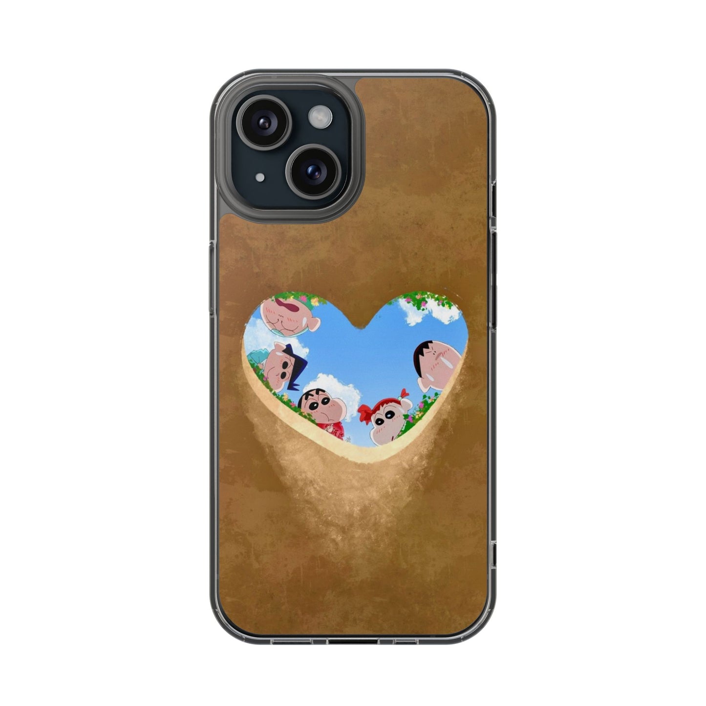 Sinchan Friends With Heart Dig Mobile Case