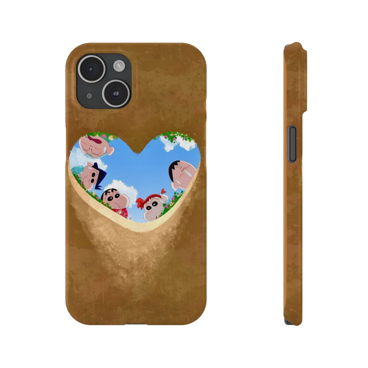 Sinchan Friends With Heart Dig Mobile Case