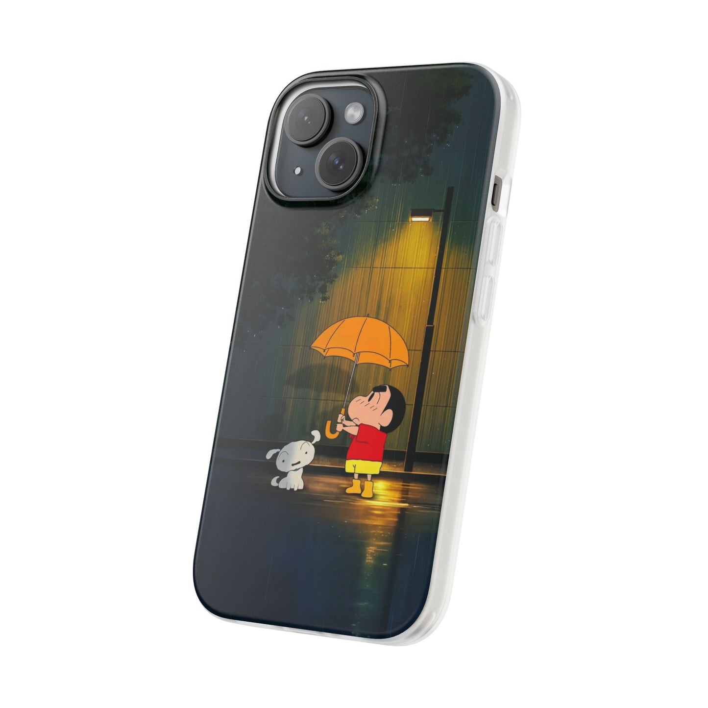 Sinchan In Rain With His Dog Mobile Case