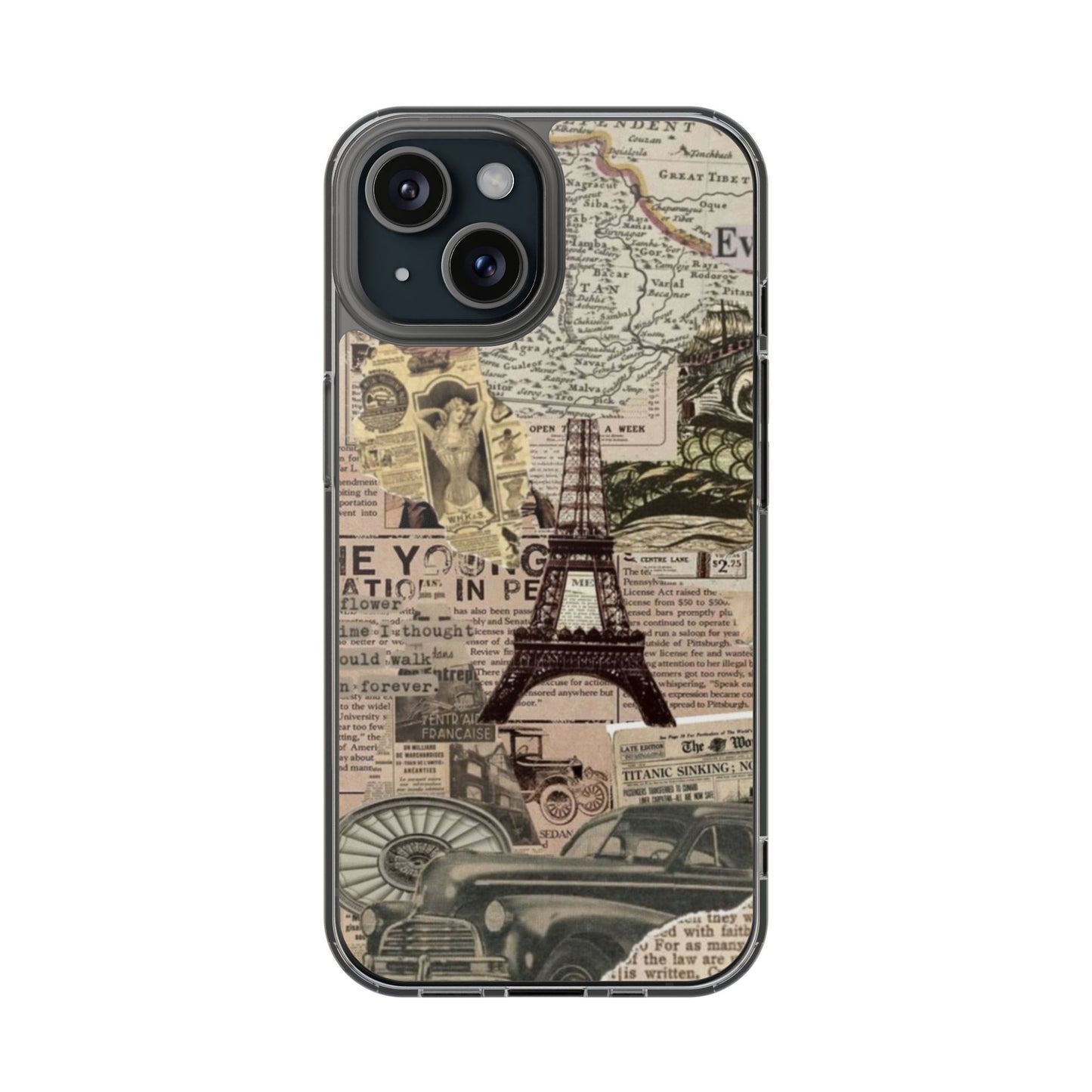 Newspaper Paris Mobile Case
