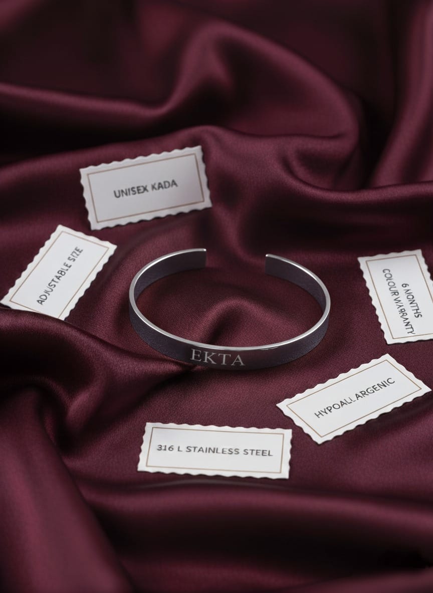 Silver Premium Personalised Kada