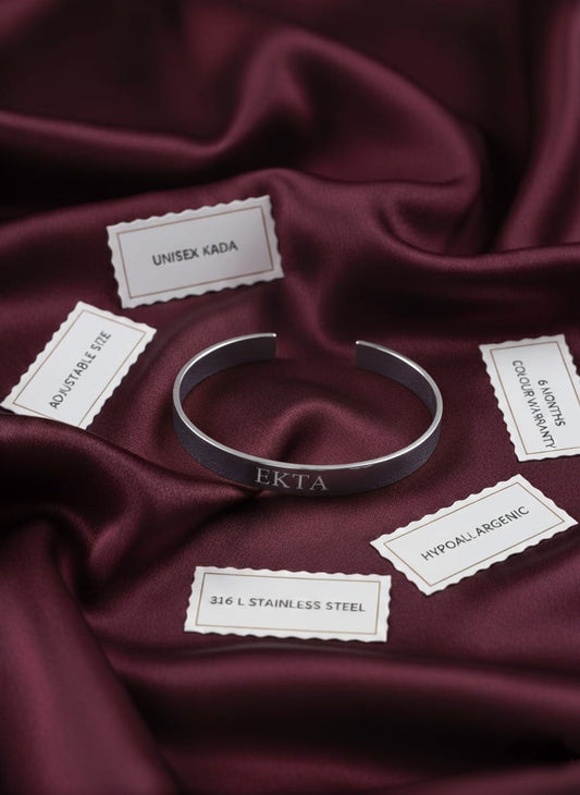 Silver Premium Personalised Kada